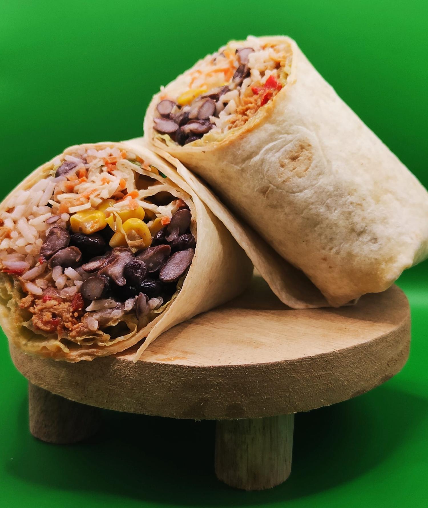 Burrito Vegan + Side salad