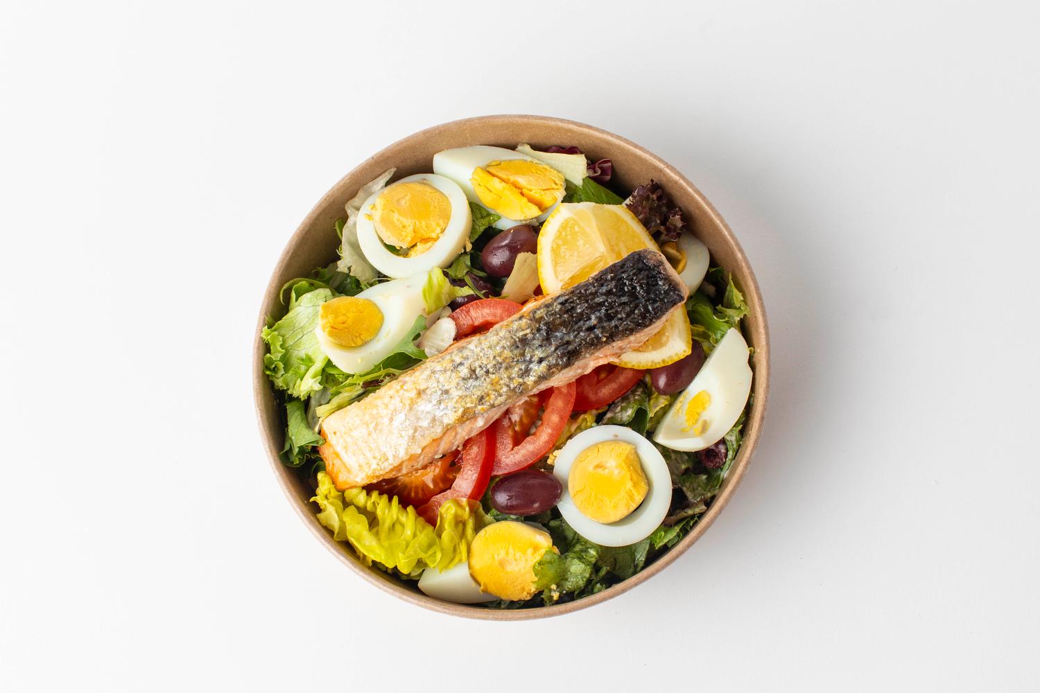 Fresh Salmon Darne Salad & Lemon Mayo Dressing