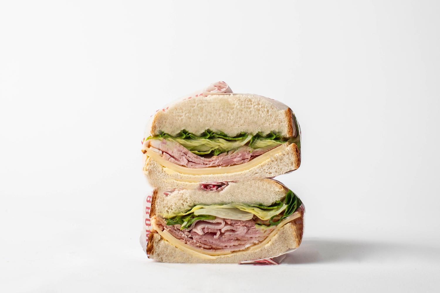 Ham & Cheddar Cheese Sandwich