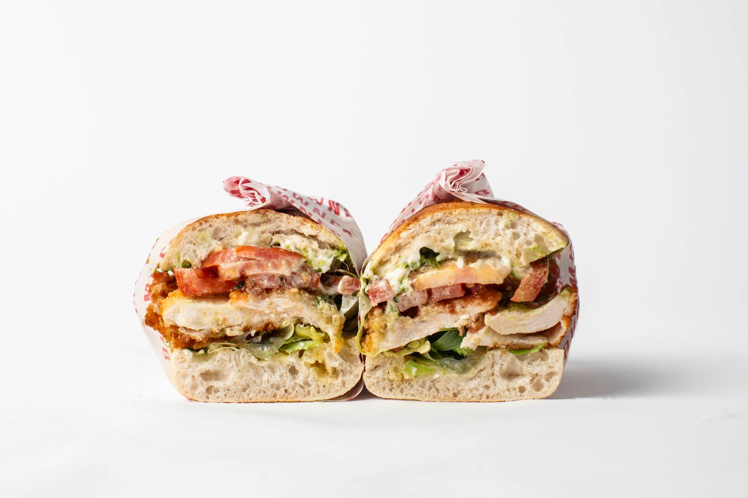 Chicken Milanese & Pesto Ciabatta