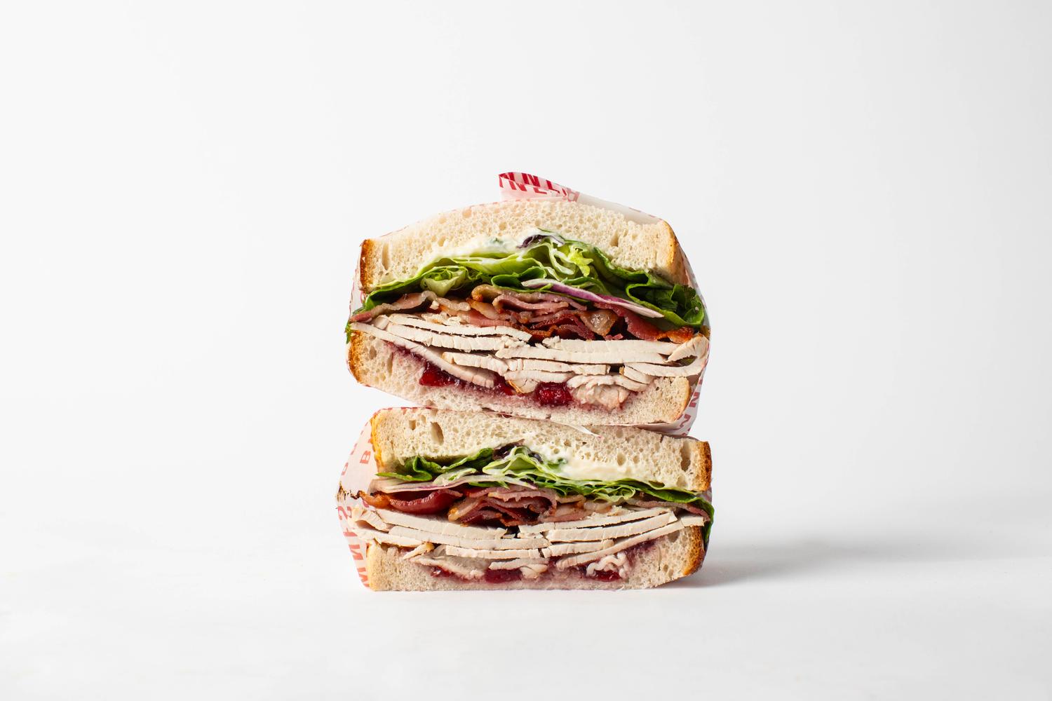 Turkey, Crispy Bacon & Cranberry Sandwich