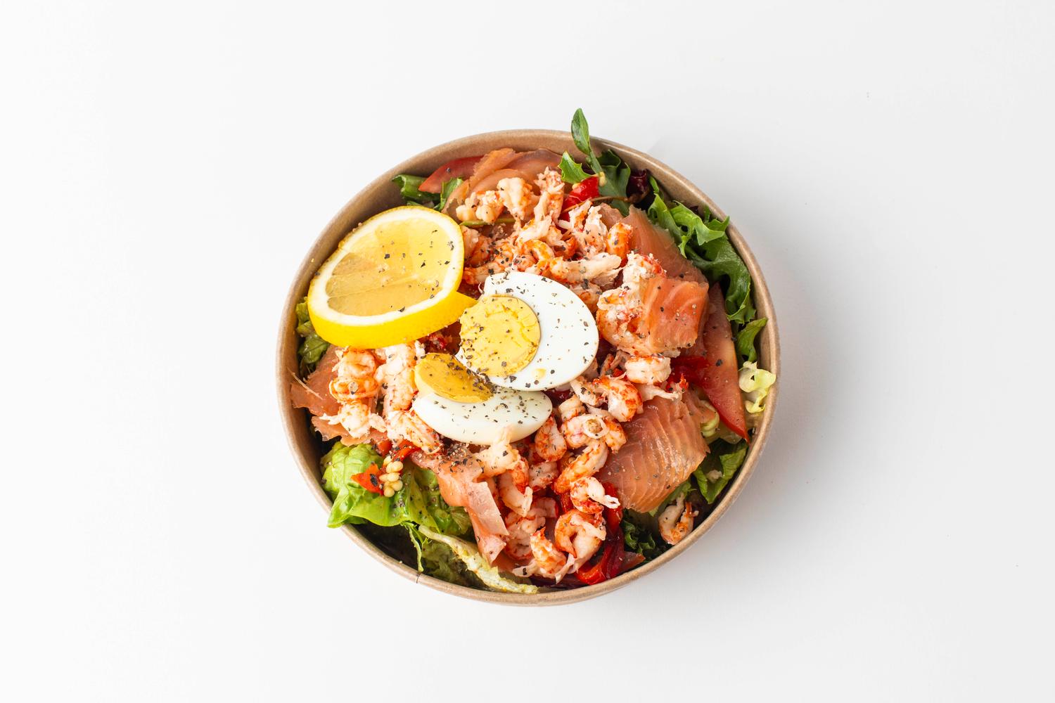 Crayfish Tail & Smoked Salmon Salad
