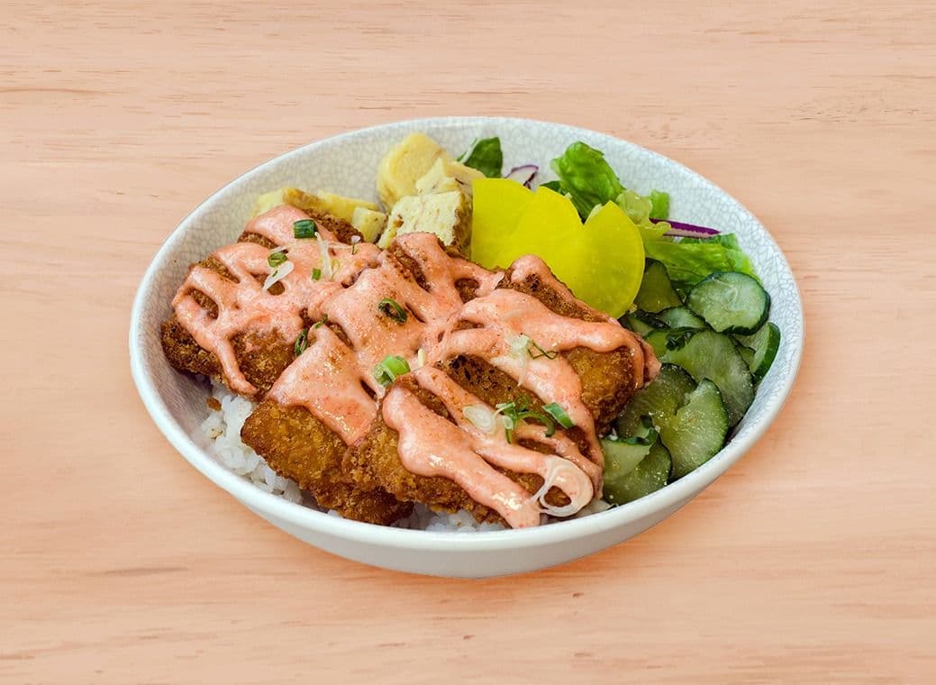 Mentaiko Aburi Fish Rice Bowl