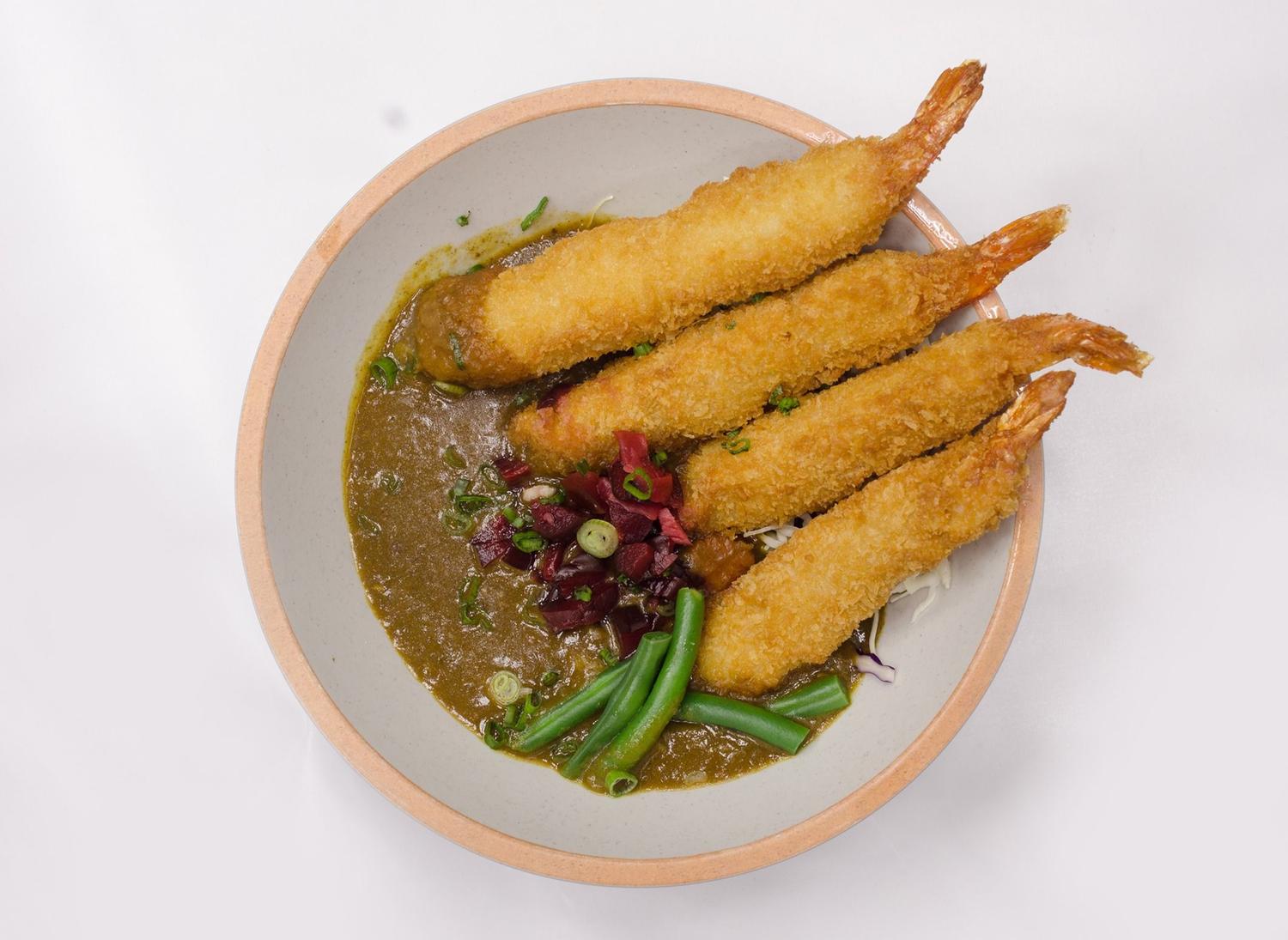 Golden Curry Prawn Rice Bowl