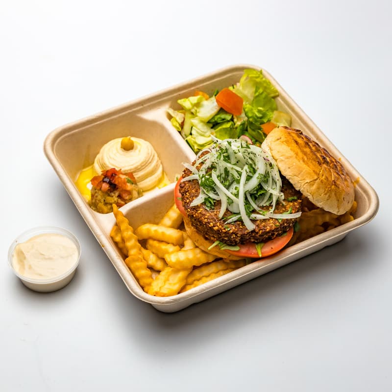 Falafel Burger Bento (Veg)