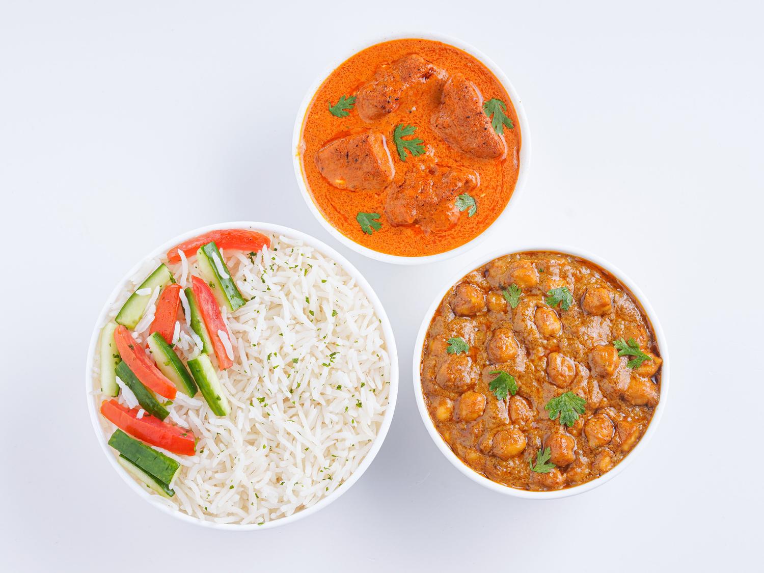 Chicken Tikka Masala & Chole Rice Box