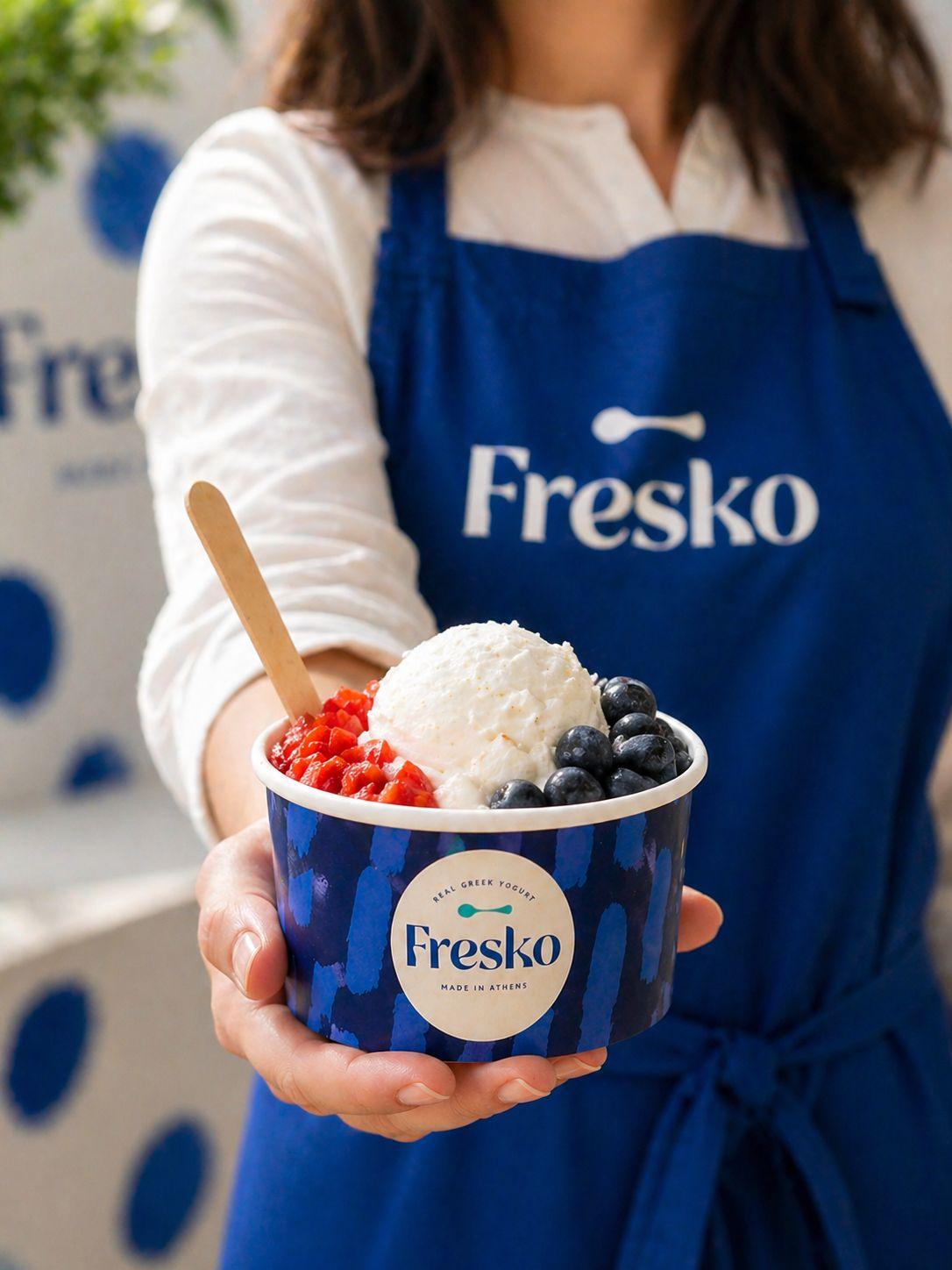 Frozen Greek Yogurt Pop Up