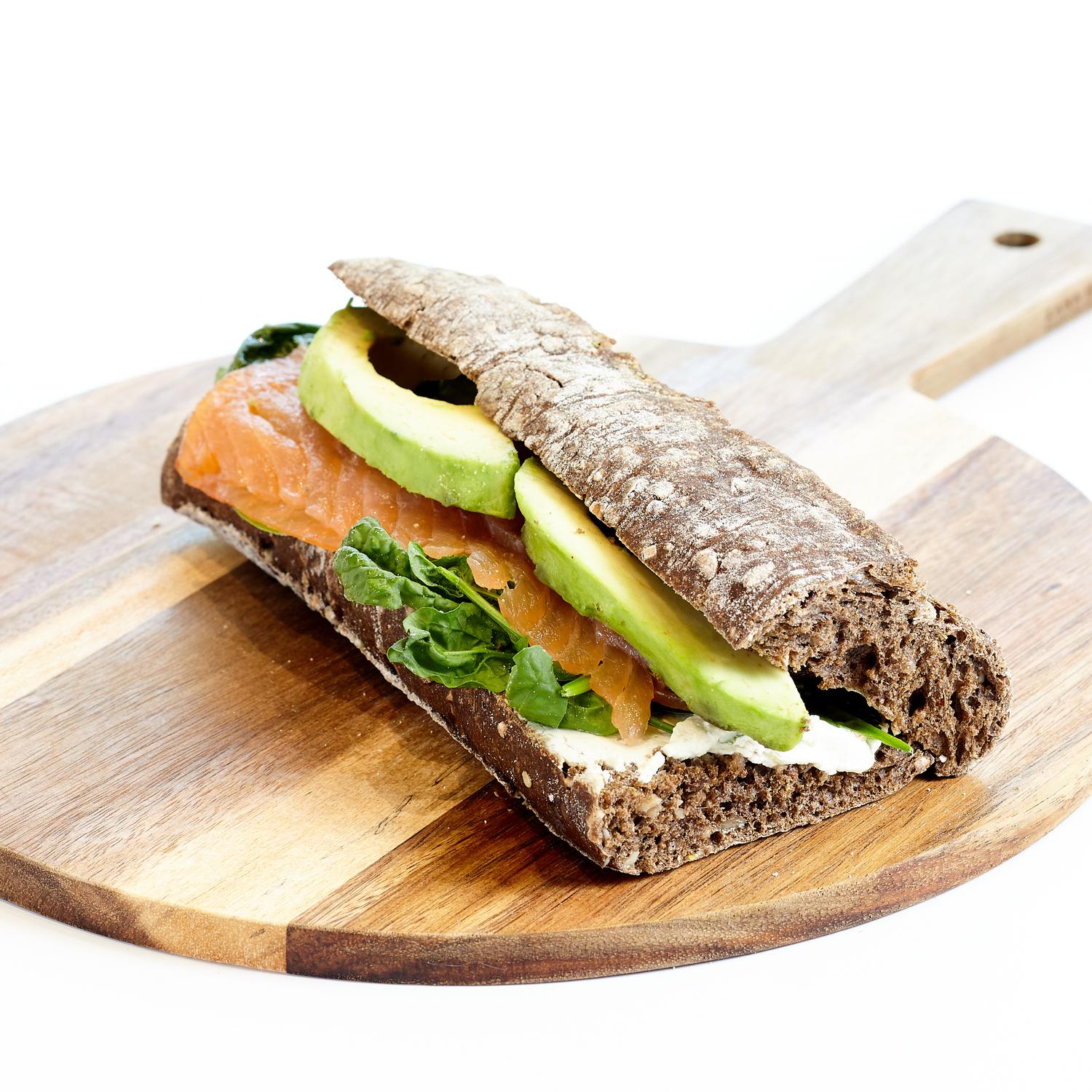 Salmon & Cream Cheese Sandwich