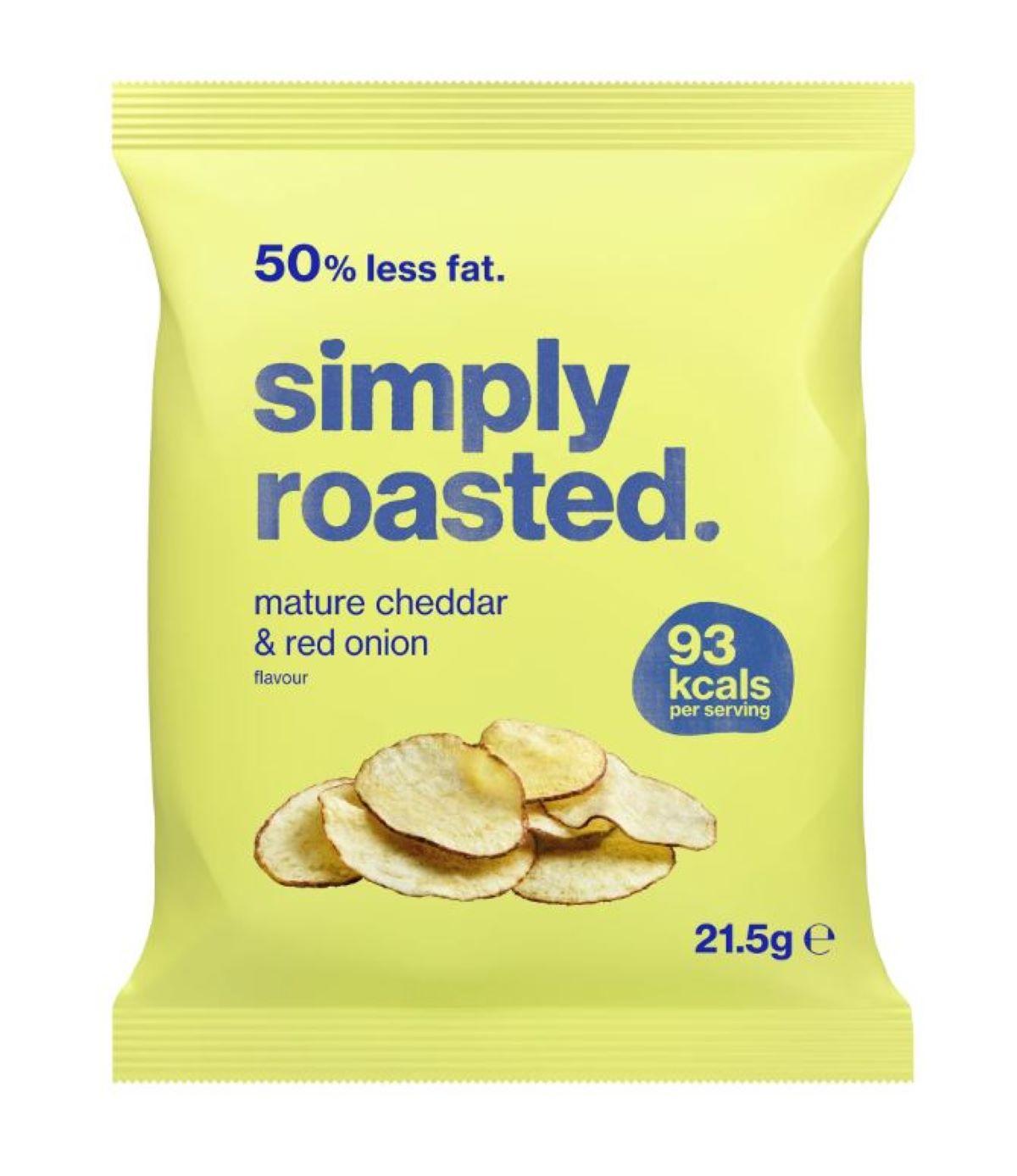 Simply Roasted Crisps Mature Cheddar & Red Onion