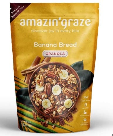 Amazin Graze Banana Bread Granola (40g) x 1 [UNIT]