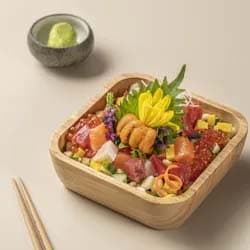 Barachirashi with Hokkaido Uni and Ikura