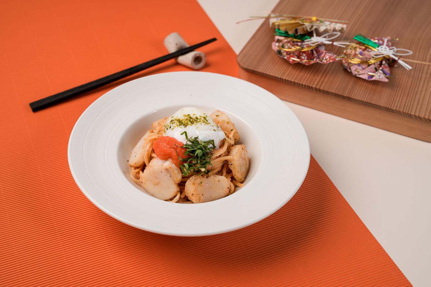 Hokkaido Hotate Mentaiko Pasta