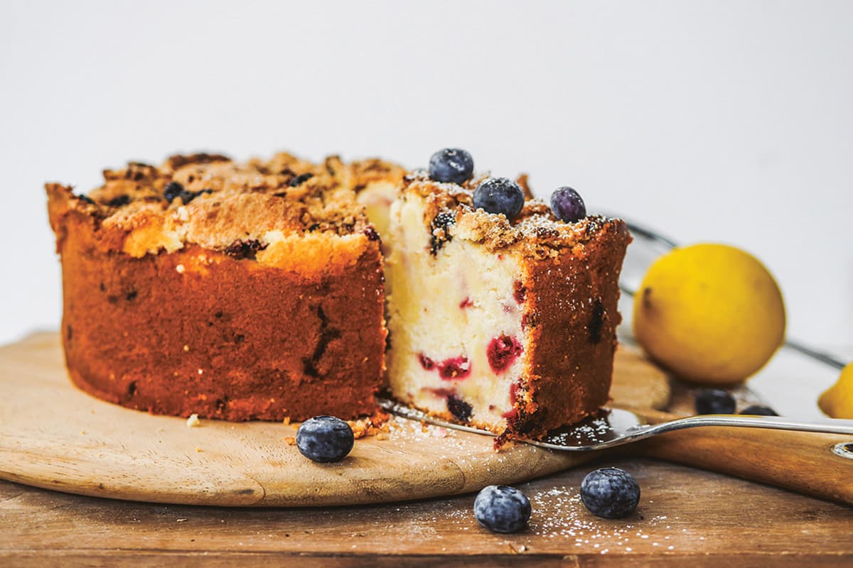 8" Lemon Berry Butter Cake 
