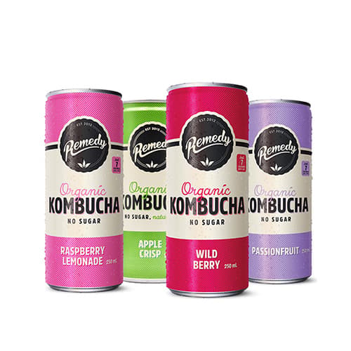 Remedy Organic Kombucha (250ML x 24)
