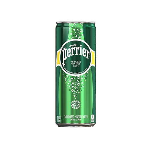Perrier Natural Sparkling Water Can (330ML x 24) 