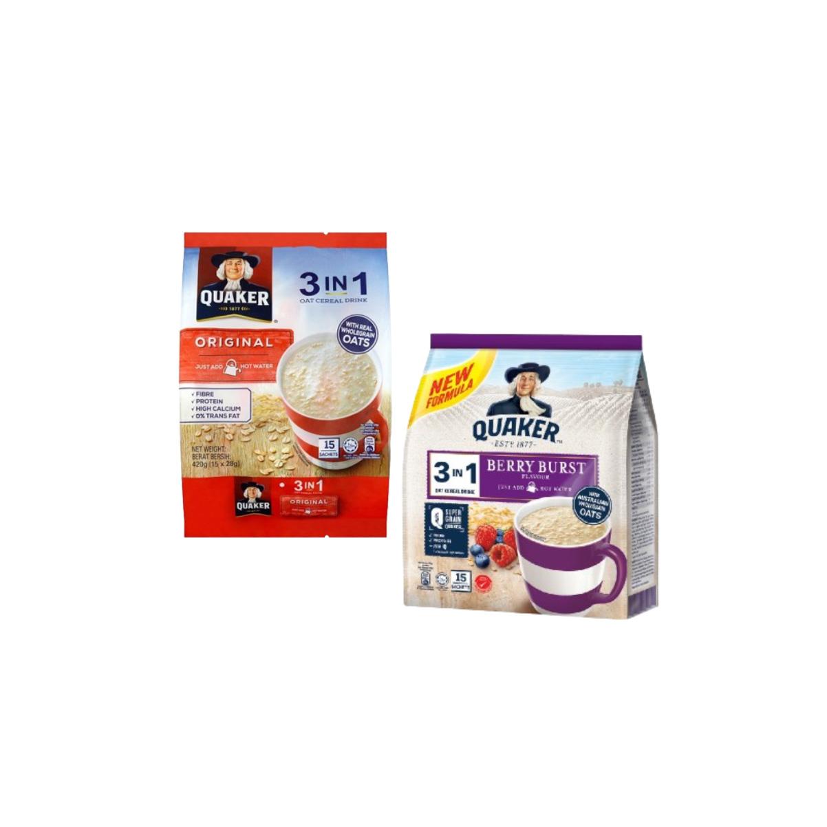 Quaker 3-in-1 15 Sachets (28G)
