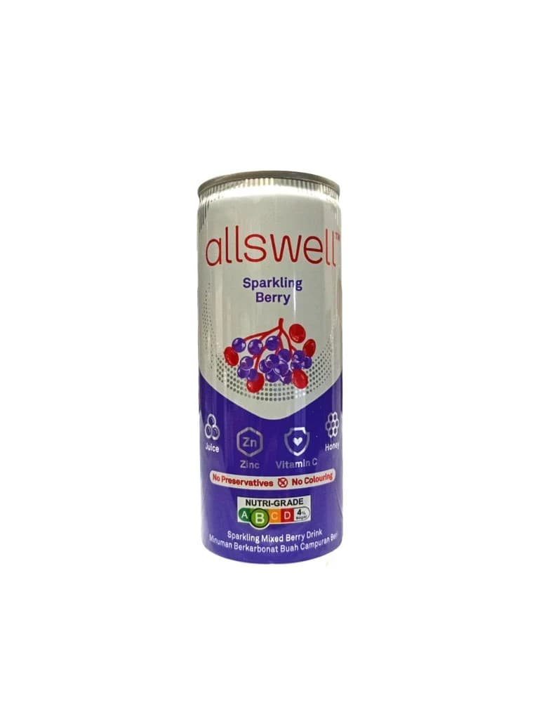Allswell Sparkling Berry Drink (250ml x 24)