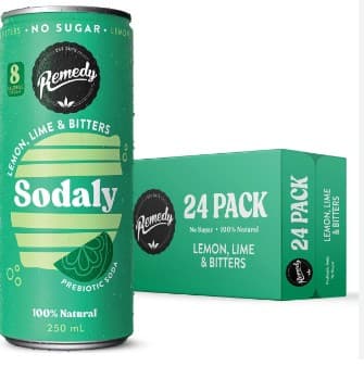 Remedy Sodaly Lemon Lime Bitters (250ml x 24)
