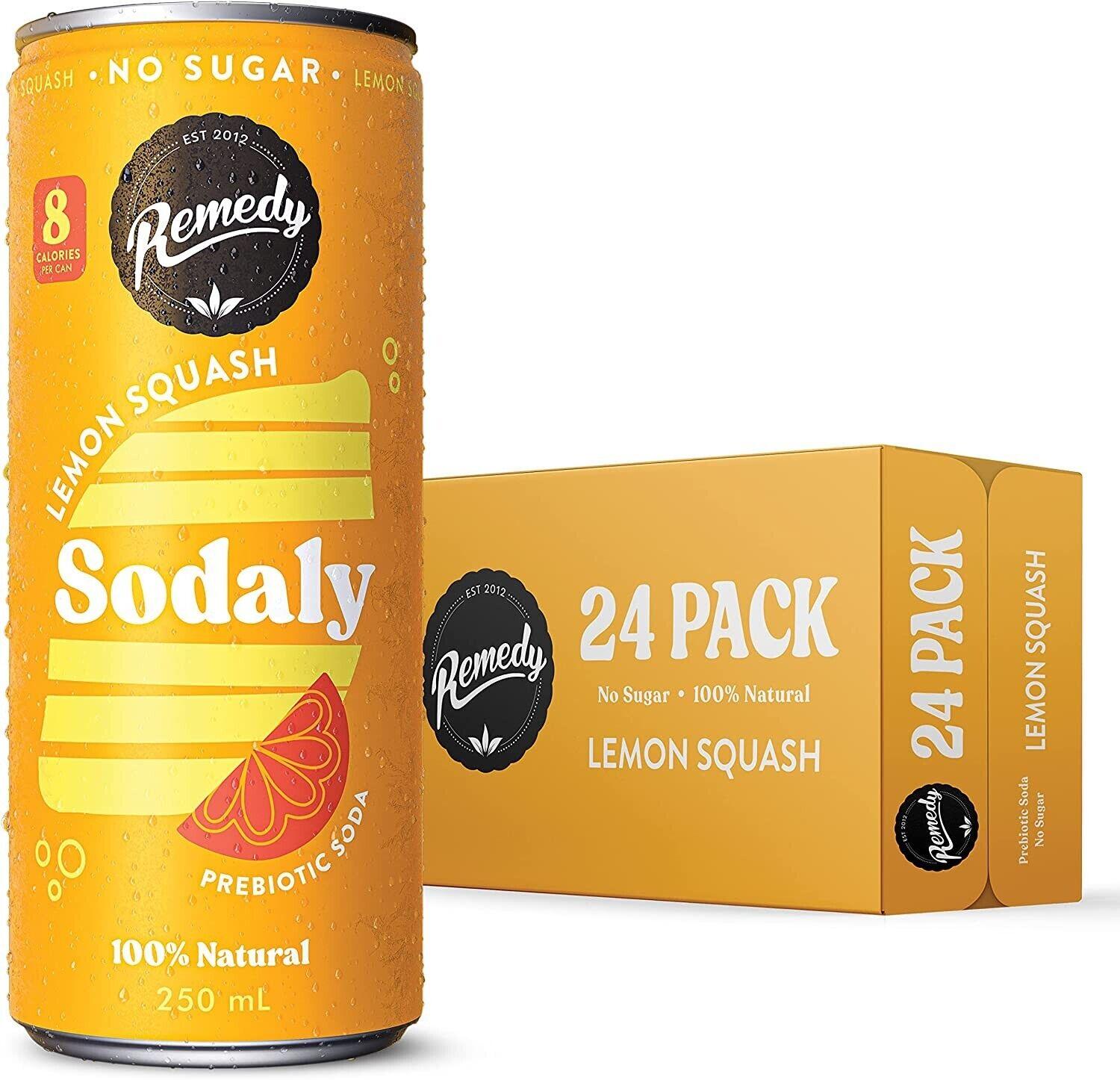 Remedy Sodaly Lemon Squash (250ml x 24)