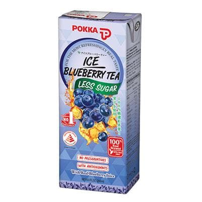 Pokka Blueberry Tea Less Sugar (250ml x 24)