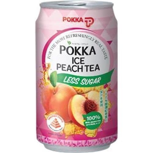 Pokka Ice Peach Tea Less Sugar (300ml x 24)