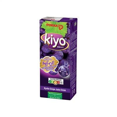 Pokka Kiyo Kyho Grape Juice Drink Pkt (250ml x 24)