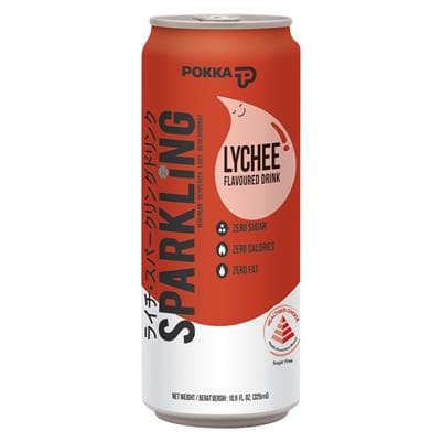 Pokka Lychee Sparkling Water (325ml x 24)