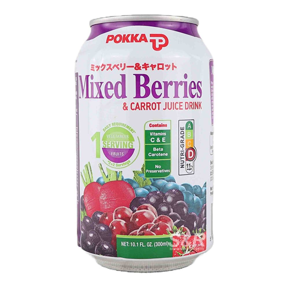 Pokka Mixed Berries & Carrot Juice Can (300ml x24)