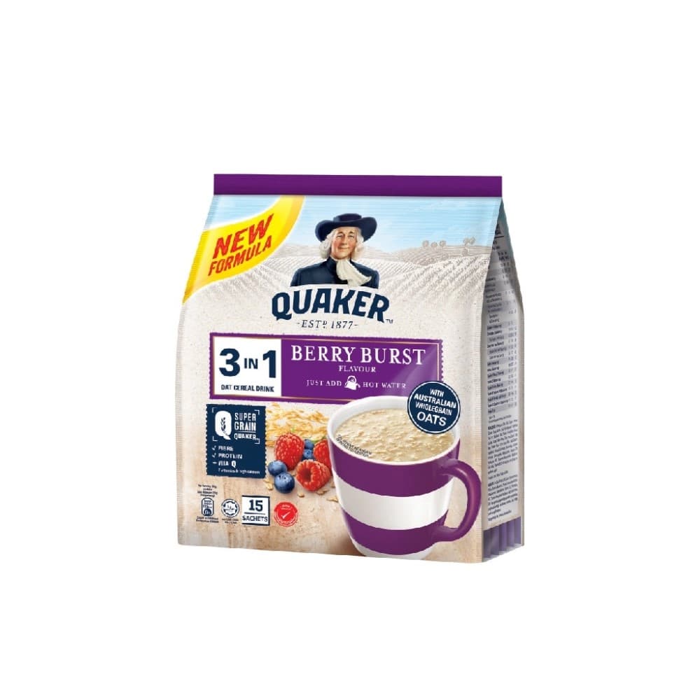 Quaker 3-in-1 Berry Burst 15s (28g x 12)