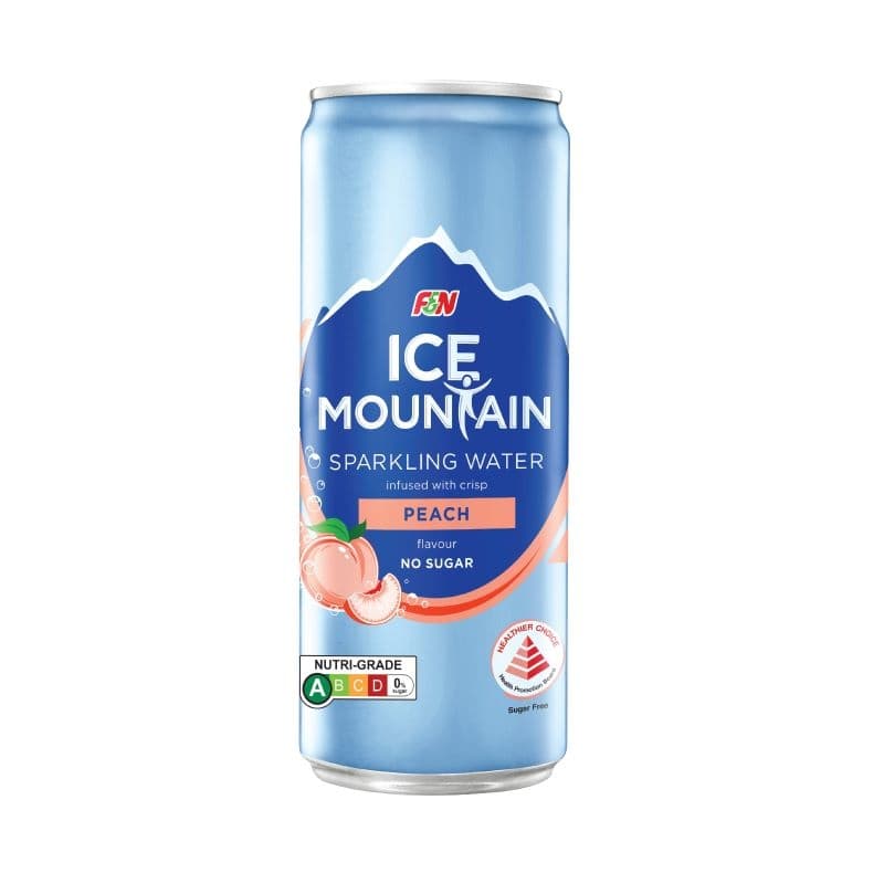 FN Ice Mountain Peach Sparkling Water Can (325ml)