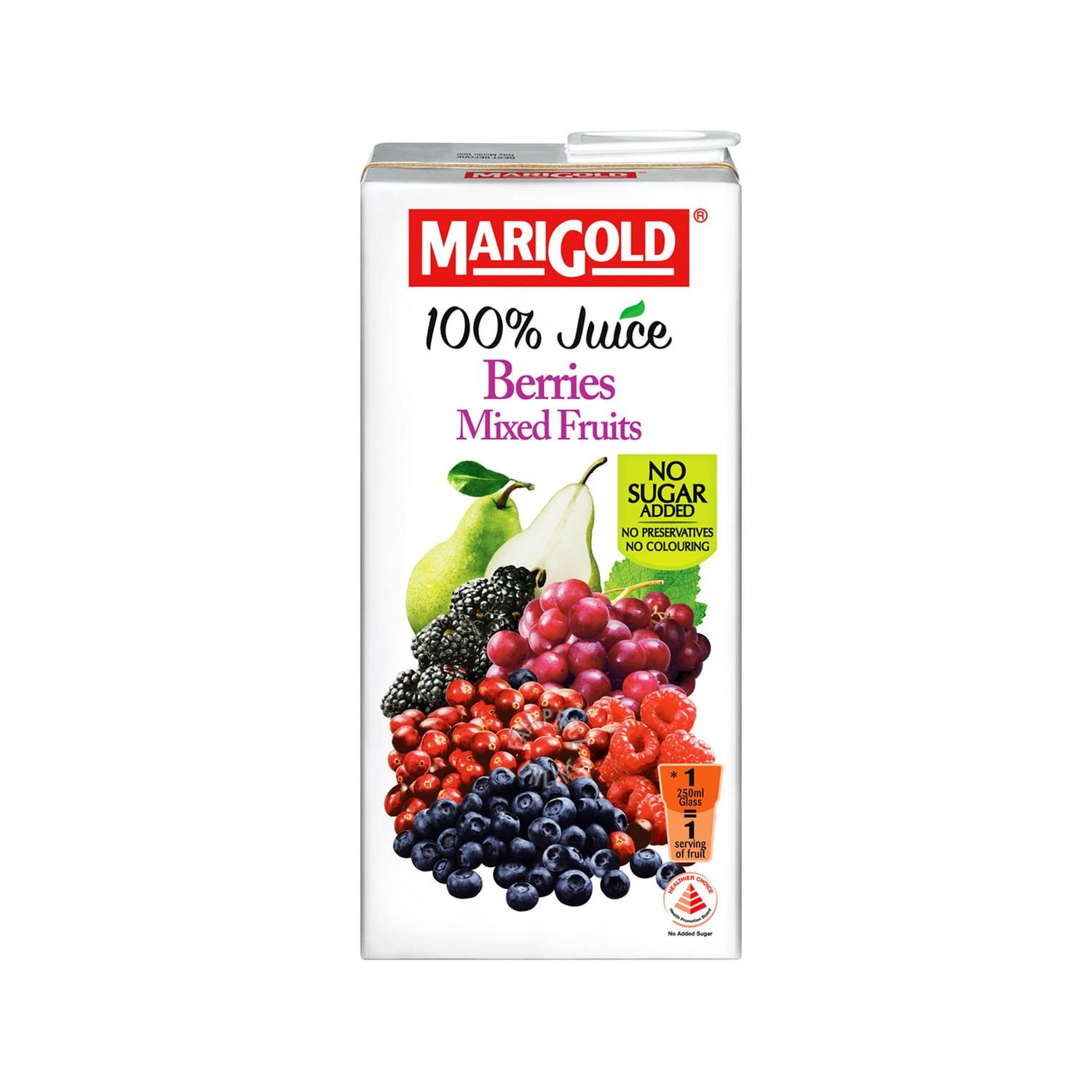 Marigold 100% Berries Mixed Fruits Pure Juice