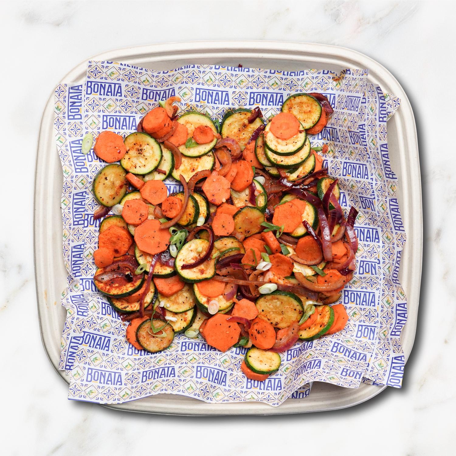 Roasted Courgettes and Carrots
