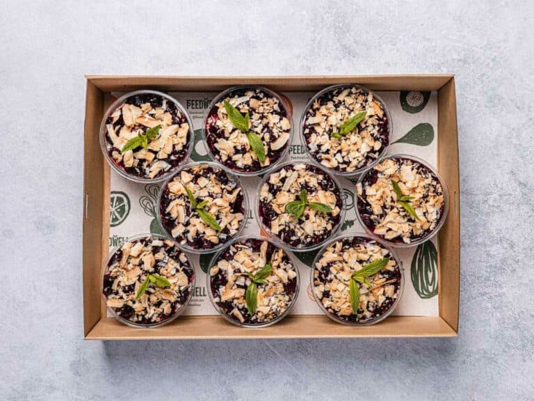 Coconut Chia Pudding Cups Platter (9 Pieces)