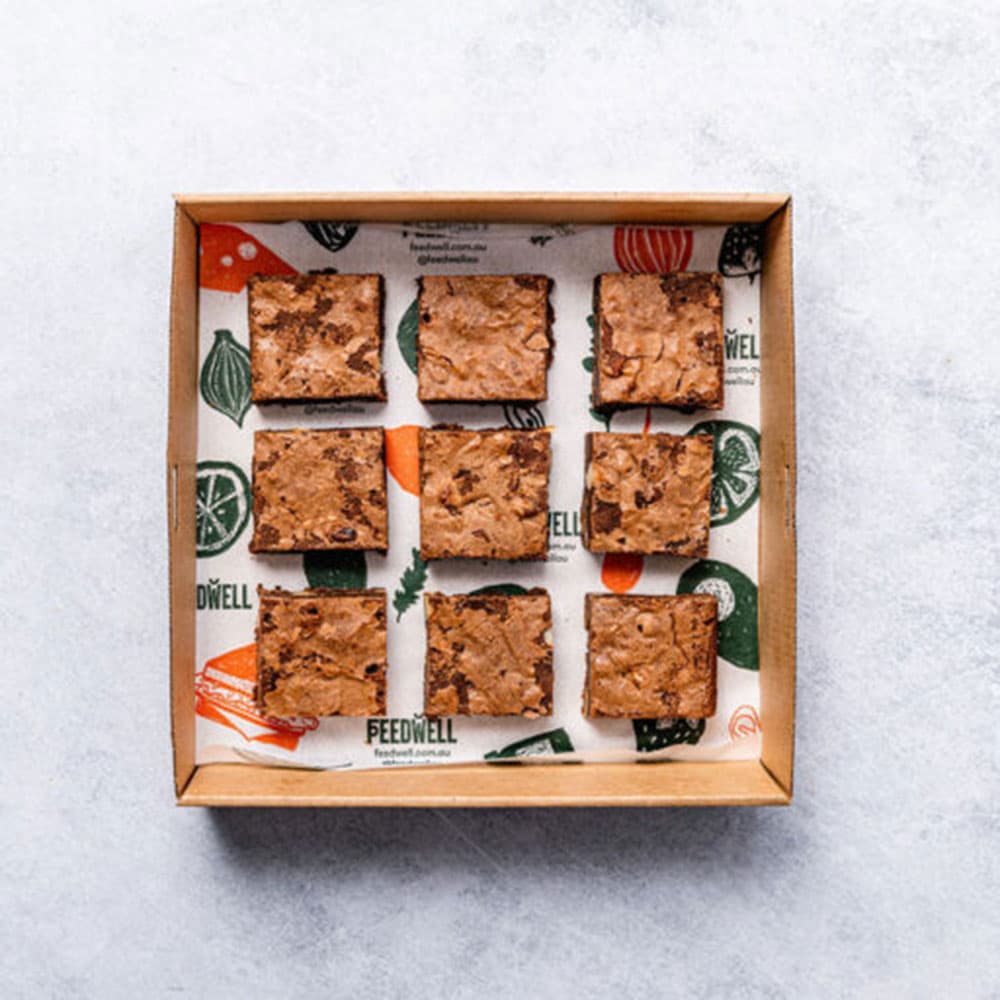 Chocolate Macadamia Brownies (9 Pack)