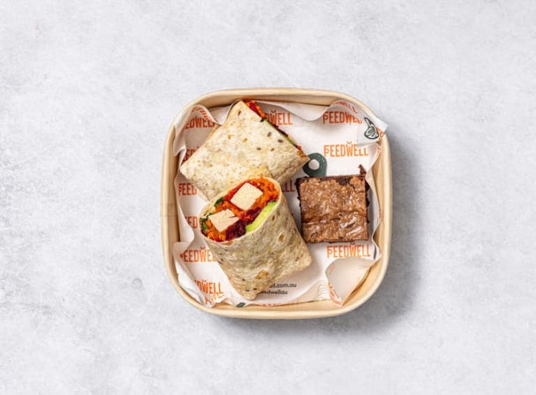 Vegetarian Wrap & Sweet Pack