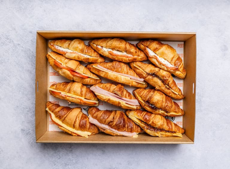 Croissants (Ham, Salmon, Veg) - Pack of 12