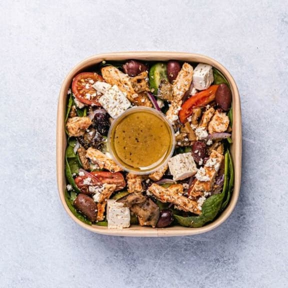 Mediterranean Chicken Salad Bowl