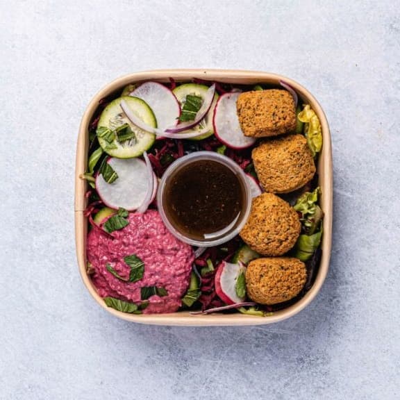 Vegan Falafel & Beetroot Tahini Bowl