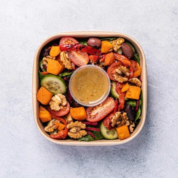 Vegan Mediterranean Salad Bowl