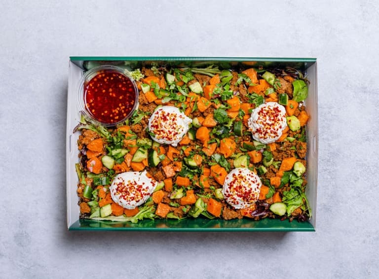 Hot Honey Ground Beef Salad (Regular Platter)