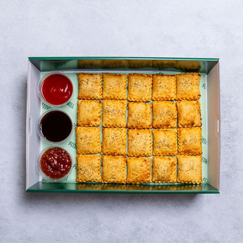 Veg & Vegan Curry Puffs Platter