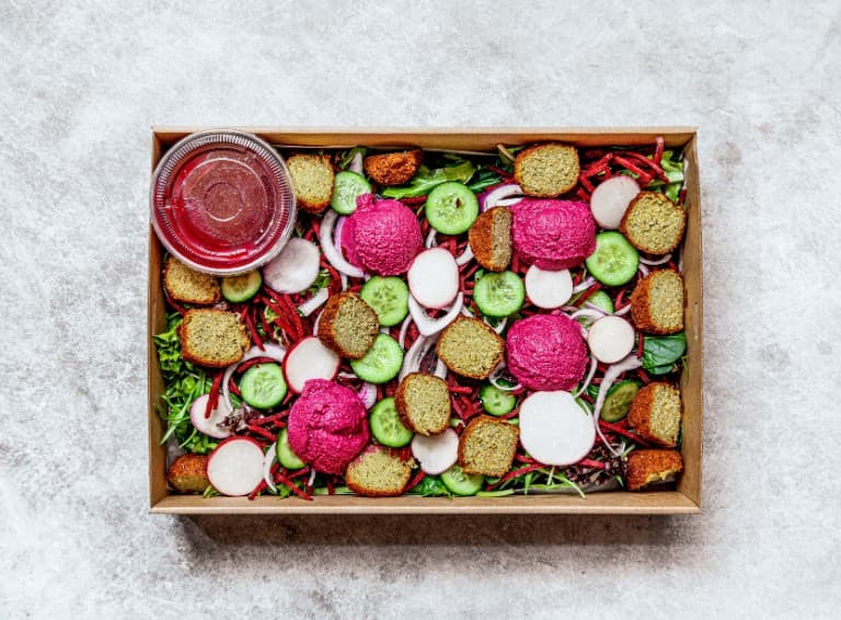 Vegan Falafel & Beetroot Tahini Platter (Regular)