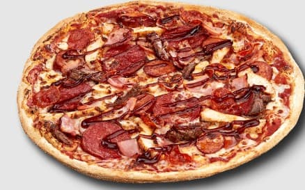 Six Meats Pizza