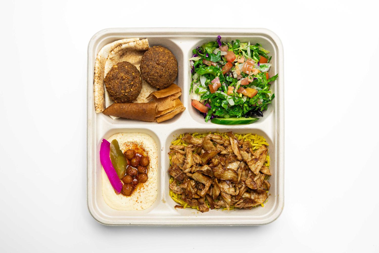 Large Plant Based ChickN Shawarma Plate