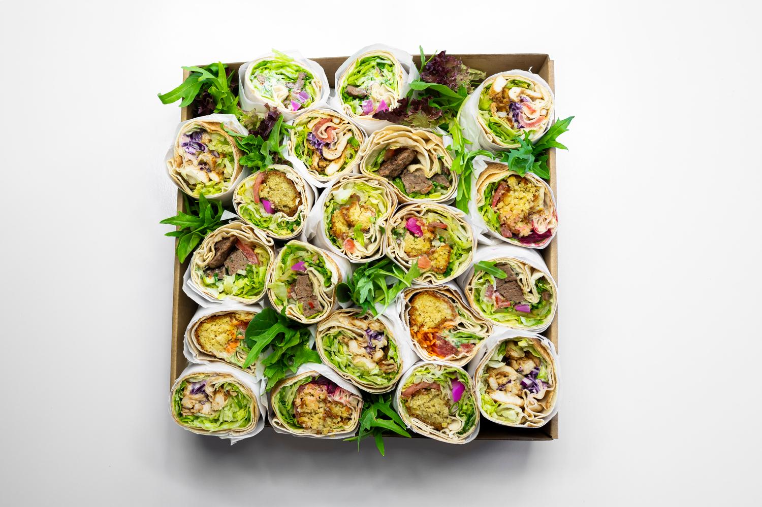 Mixed Mini Wraps Platter (28 mini wraps)