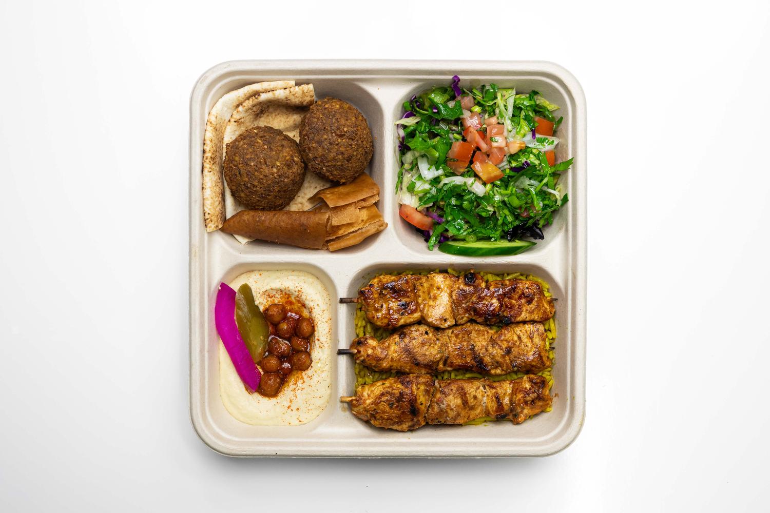 Large Plate - Chicken Skewer
