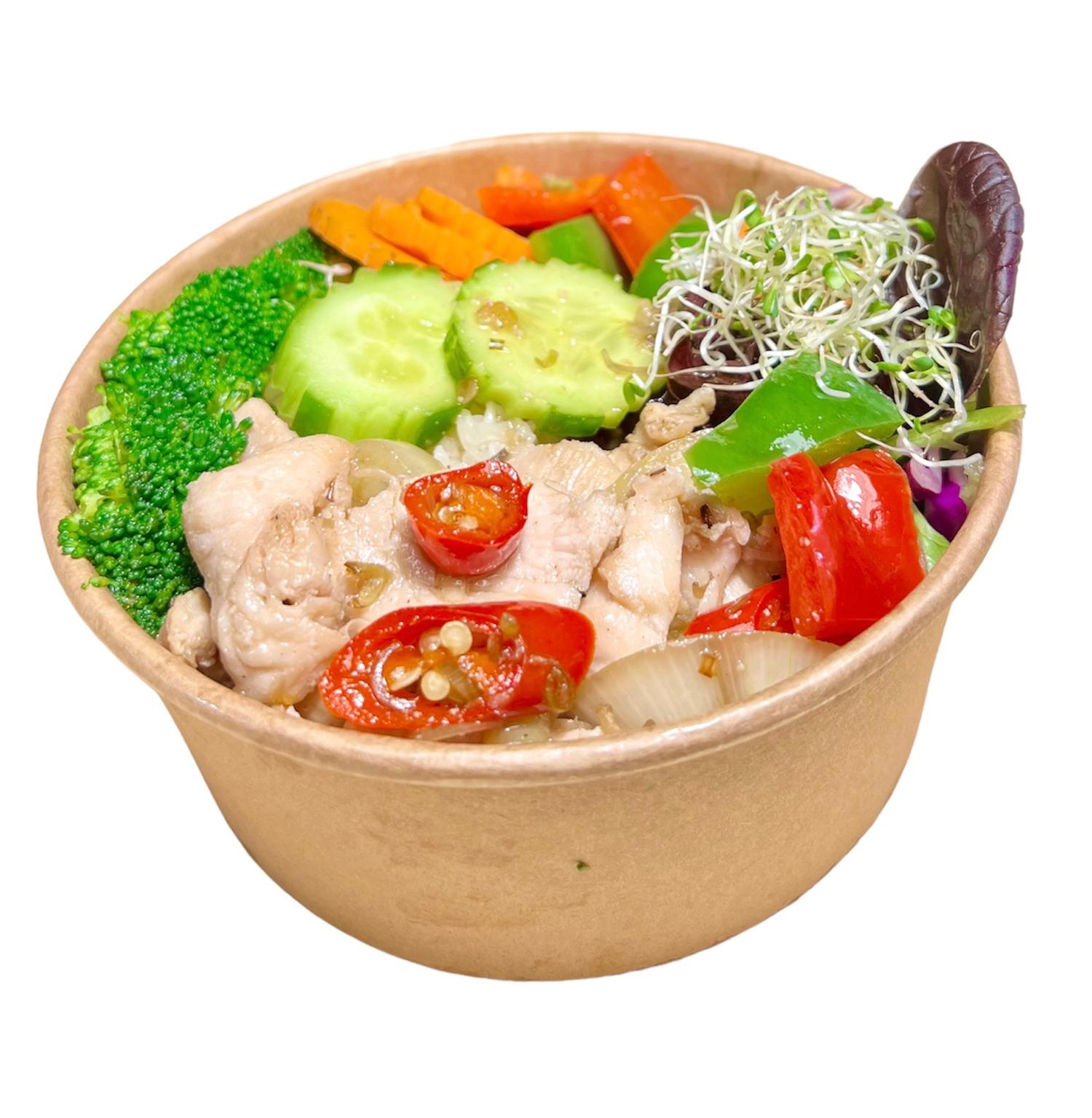 Lemongrass Chicken w Rice (Individual Box)