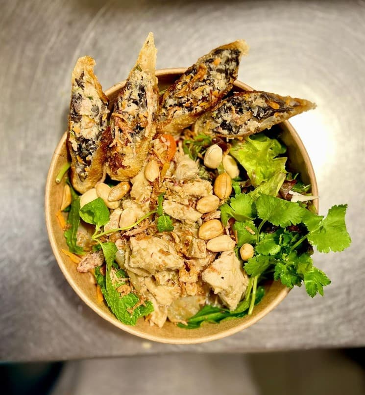 Lemongrass Chicken Vermicelli Salad Meal