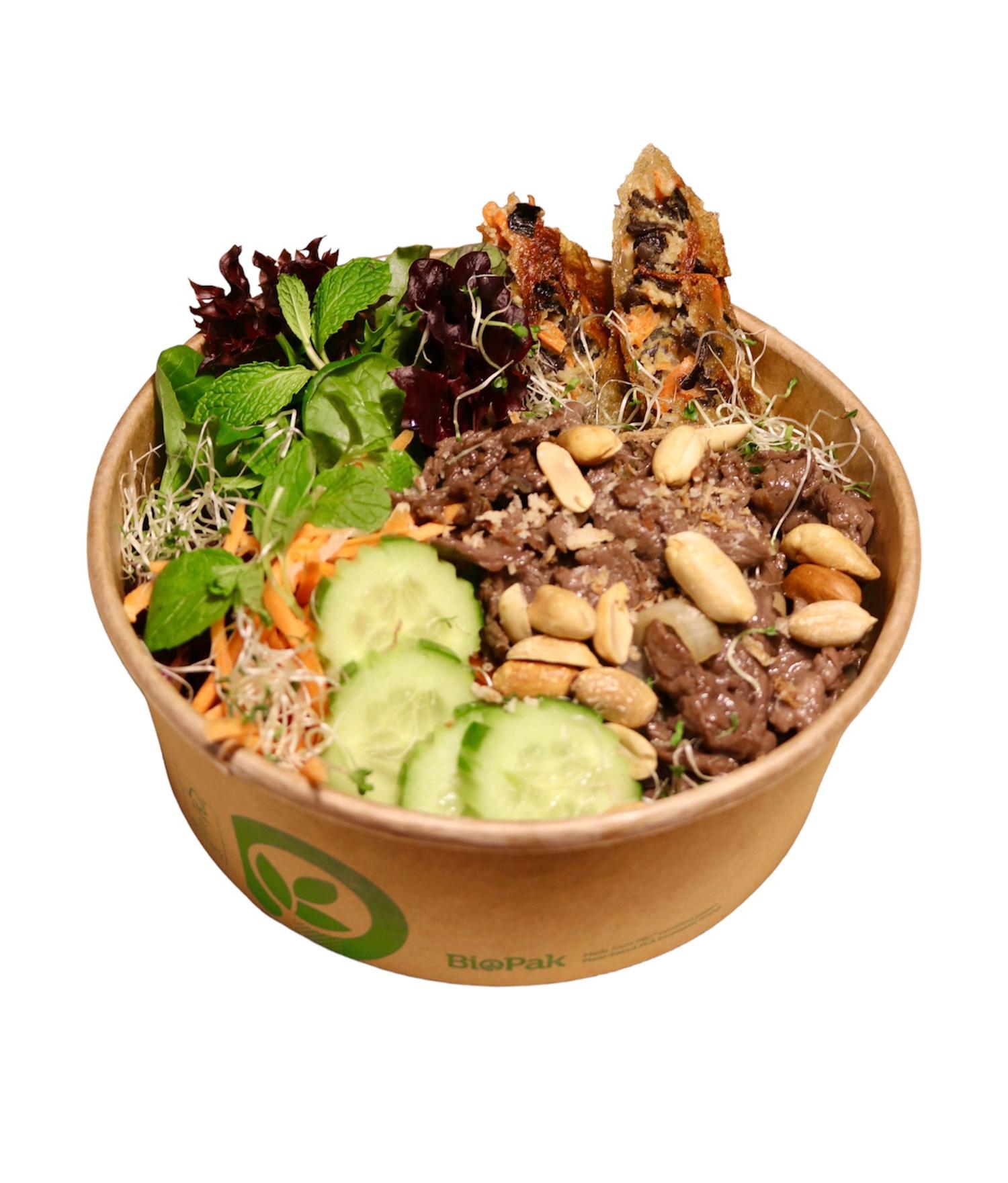 Lemongrass Beef Vermicelli Salad Meal