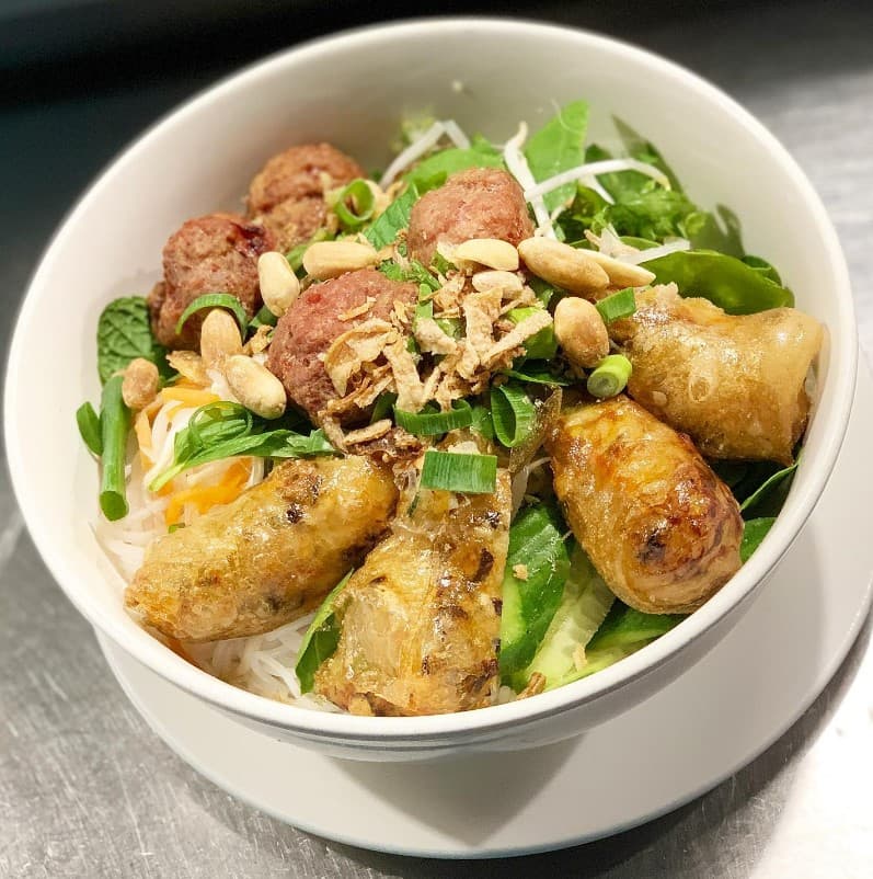 Meat Ball Vermicelli Salad Meal